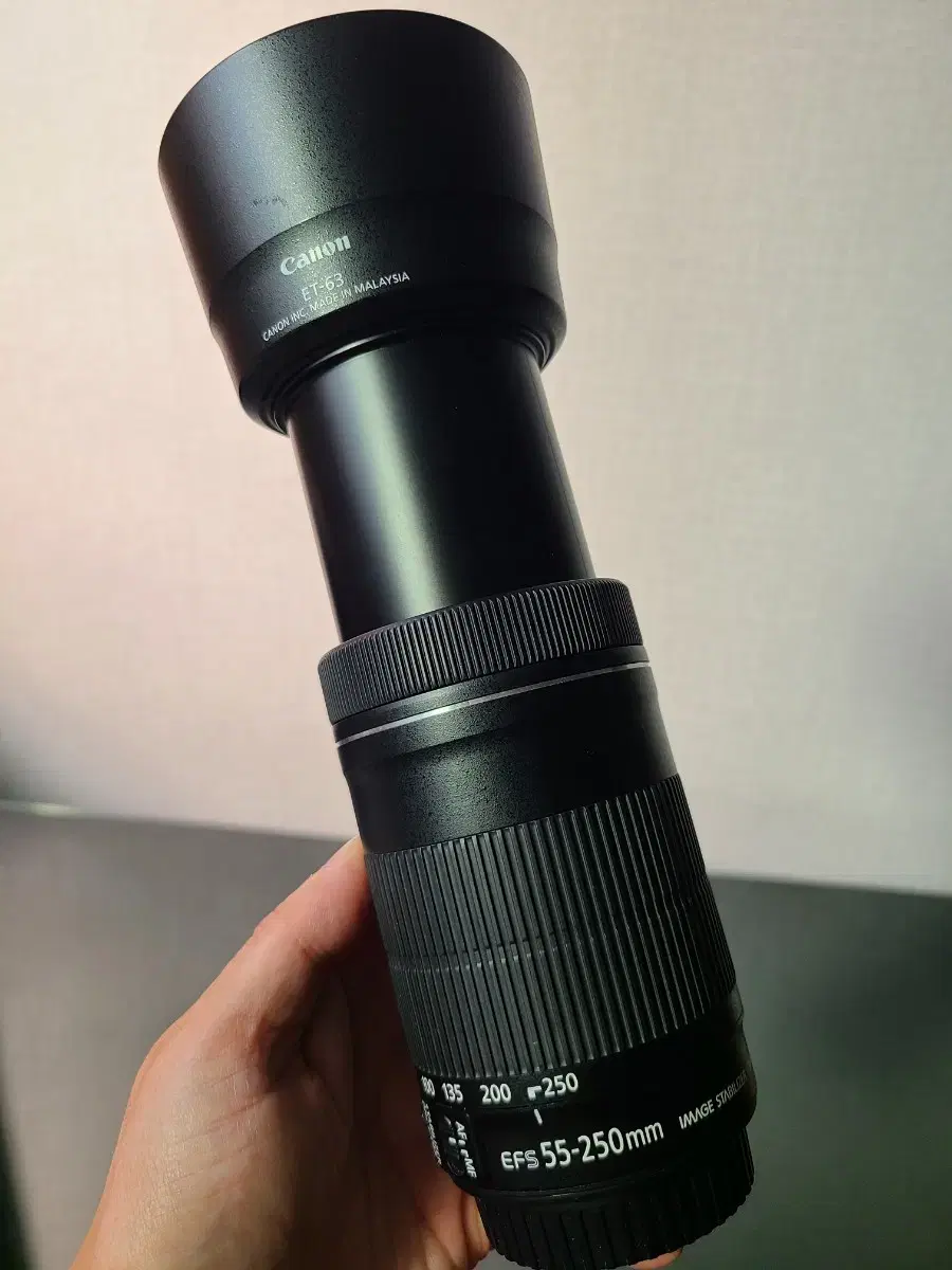 캐논 EF-S 55-250mmIS STM  손떨림방지 망원렌즈 판매합니다